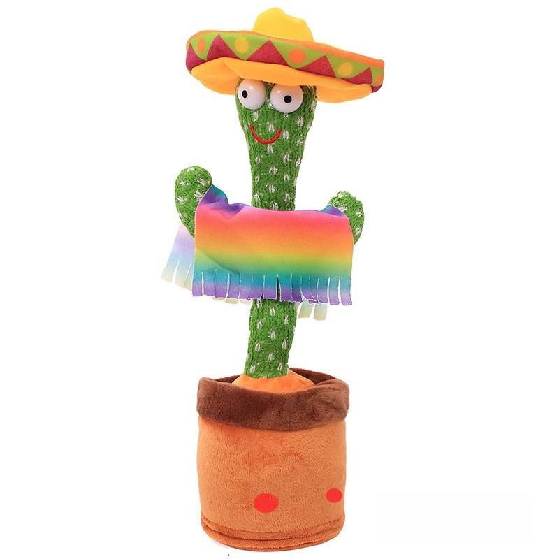 Dancing Cactus Plush Toy With Singing And Talking Features For Kids Entertainment