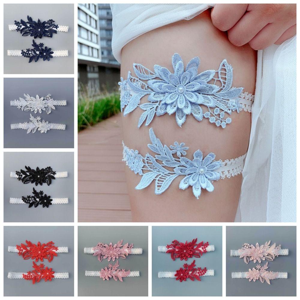 Lace Bridal Garter Belt Polyester Bridal Thigh Ring Fashion Leg Ring Bridal