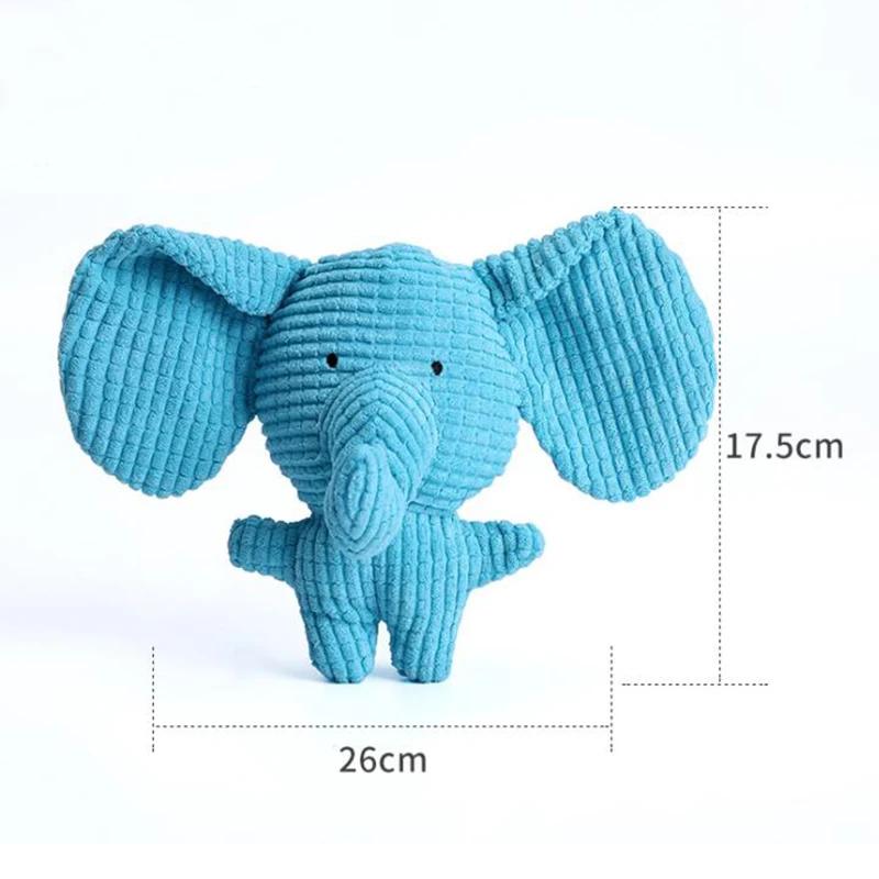 Animal Shape Plush Dog Toy Squeaky Pet Chew Toy Small Large Dogs Bite Resistant Teeth Cleaning Puppy Teething Aid Durable Play