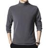 T-shirt da uomo in pile double-face a maniche lunghe: Scollo Semi-Alto, Strato Base Morbido Spazzolato per Autunno e Inverno