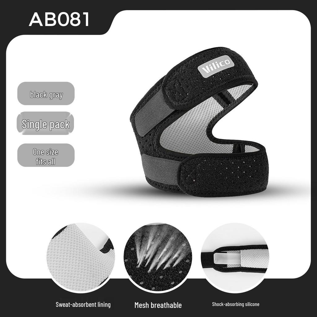 Breathable Compression Patella Strap: Anti-Slip, Shock-Absorbing Knee Protector for Running