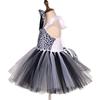 Kids Animal Ears Headband Tie Tail Tutu Dress Set Cosplay Halloween Costume Birthday Party Gift Hair Band Christmas Prop