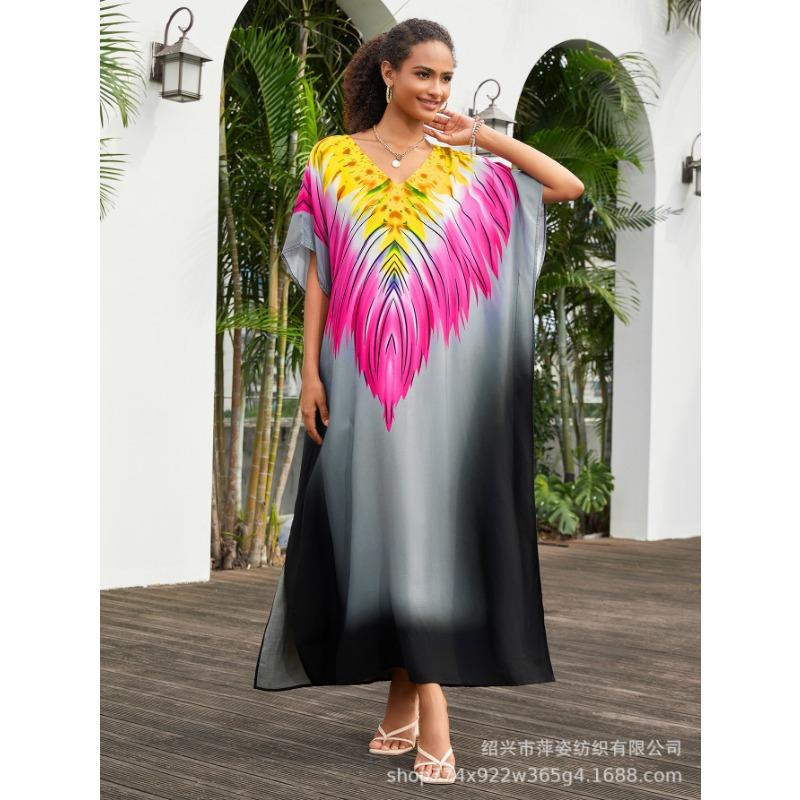 

Плюс Размер Пляжный Принт Бикини Загар Свободный Купальник Для Женщин One Size