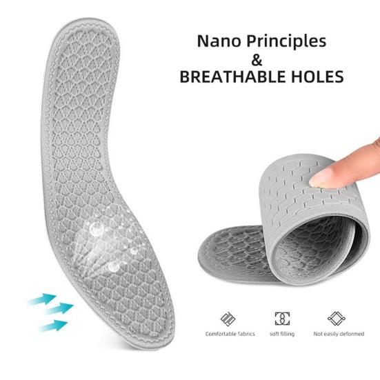 

1 пара стабильных декомпрессионных спортивных стельок с полной подушечкой, полезные, быстросохнущие, универсальные 2XL