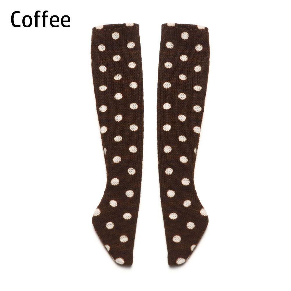 

Children Kids Girl DIY Doll s Clothes Accessories Doll Dot Socks 1/6 Doll Stockings Christmas Gift кофейный