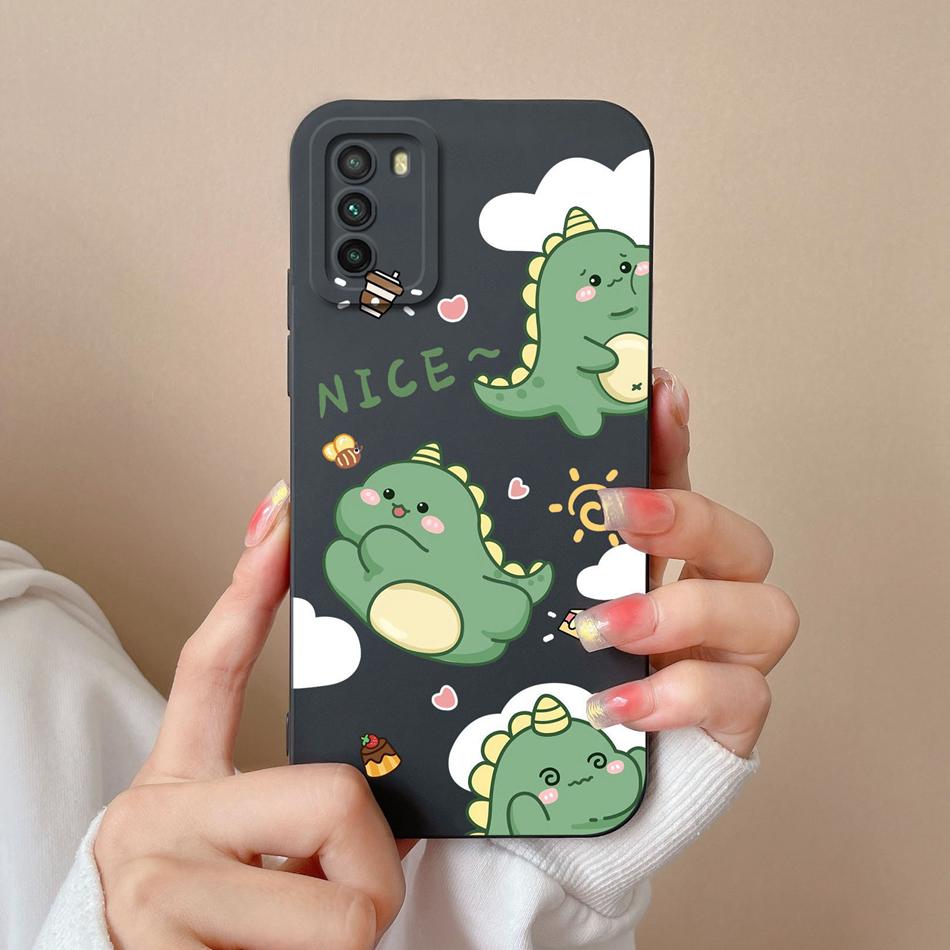 Fun Case For Xiaomi Poco M3 Pro Cute Soft Smooth Liquid Silicone Full Protection Anti Choc Phone Cover For Poco M 3 M3Pro Shell