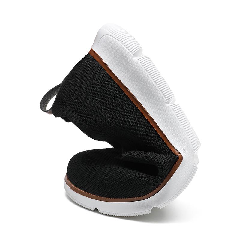 Breathable Mesh Men's Loafers Retro Style Slip-ons Men Anti-slip Casual Sports Shoes Elastic Walking Shoes Big Size