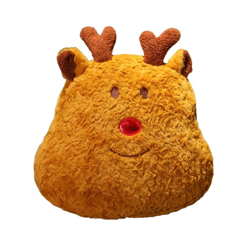 Plushie Throw Pillow Comfortable Christmas Holiday Cushion for Sofa and Bed Decoration Throw Pillows 1PC