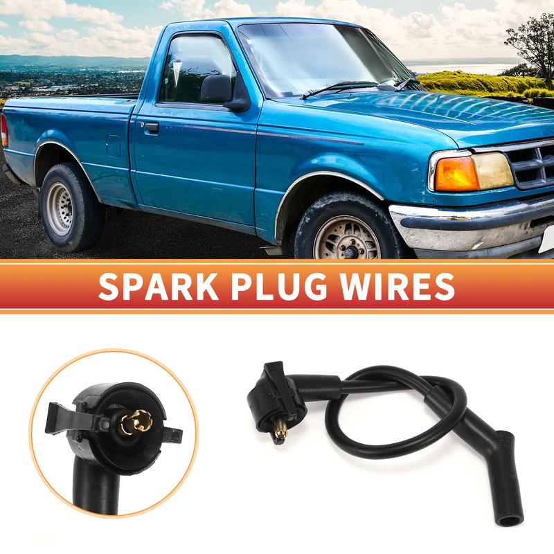 UXCELL 6 Pcs Spark Plug Wire Ignition Coil Cable No.F8PZ-12259-CA for Ford for Ranger