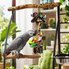 Colorful Cotton Rope Bird Hanging Toy Bite Resistant Cotton Rope Bird Toy  For Small Parrots
