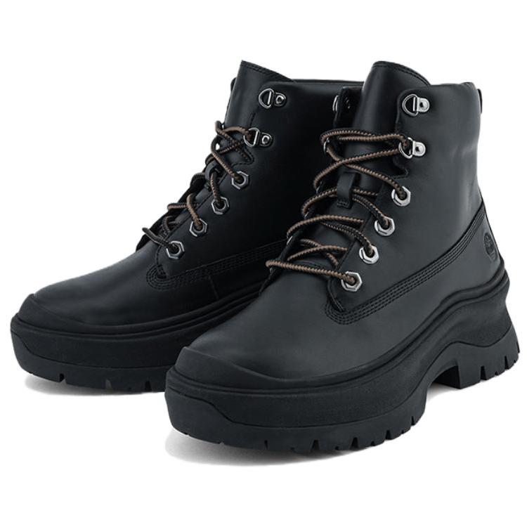 Timberland Durable Slip-Resistant Fashion Versatile Mid-Calf Outdoor Boots Women Boots Black A295JW02