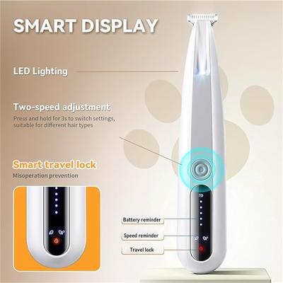 2ml bakım yağı Pet Precision , LED Işıklı Köpek, Düşük Gürültülü, IP68 , -Hızlı Motor, Tüy Kesimi İçin Uygun , Kulak, Yüz, Popo, Kaşlar, USB Şarj Edilebilir