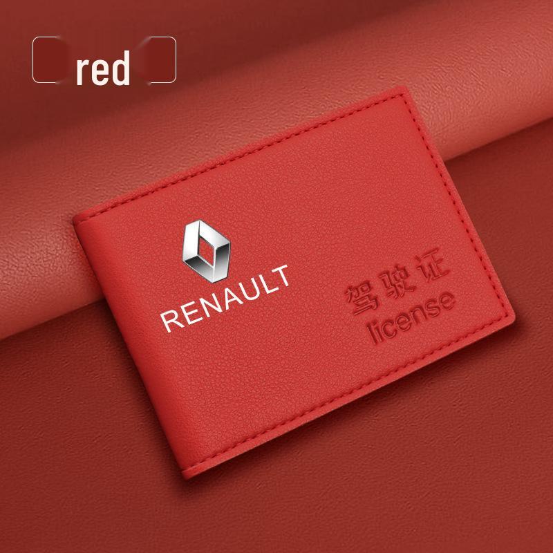 Renault E-Nol Espace Koleos Kadjar Kaptur Leder Kennzeichen- & Fahrzeugdokumentenmappe