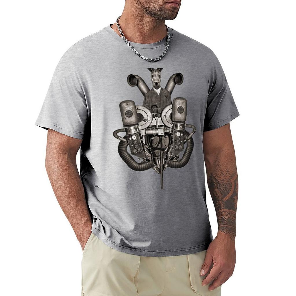 Anthropomorphic N°19 T-Shirt Cute Tops Blanks Oversized Graphic Tee Street Wear Men'S T Shirts