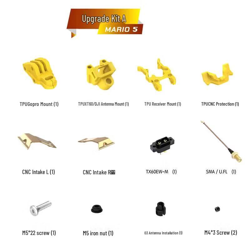 Speedybee Mario5 Frame Printed Parts Upgrade Kit