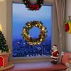 Christmas Wreath for Front Door Artificial Pine Wreath with Berries/Pinecones/Flowers for Holiday Indoor Outdoor Wall Window Porch Decor