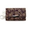 Inden Key Case Purple with White Grape [Inden-ya] C, Deerskin, Lacquer, Pattern, 4704-16-120