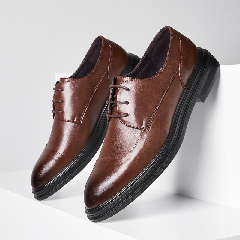 High-end Men's Leather Shoes Trend Dress Shoes for Men Oxfords Luxury Bridegroom Wedding Party Shoes Male Suit Oxford Footwear