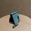 Funda con cordón de cuero brillante para Z Flip7: A Prueba de Caídas, Moderno y Protector
