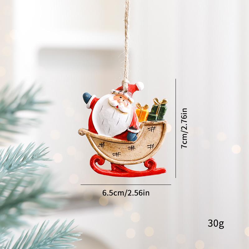 2025 New Christmas Deer Ornament Cute Cartoon Reindeer Hanging Pendant for Xmas Tree Decor Home Festival Party Decoration