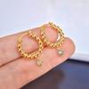 New Trendy and Versatile Ear Ring Design with A Trendy Personality and Temperament, Paired with Beads and Simple Accessories