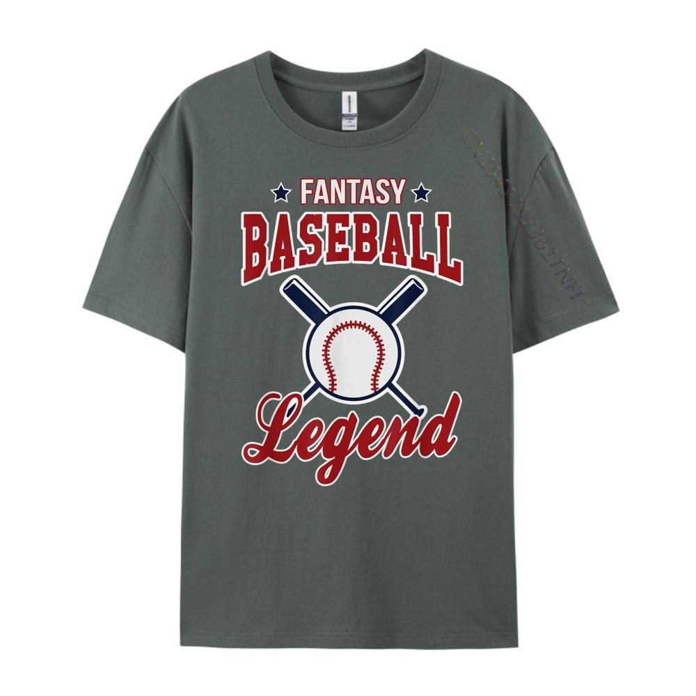 Fantasy Baseball Legend Fantasy Baseball Design White Graphic Tee Autumn Men's Shirt Camisetas Hombre