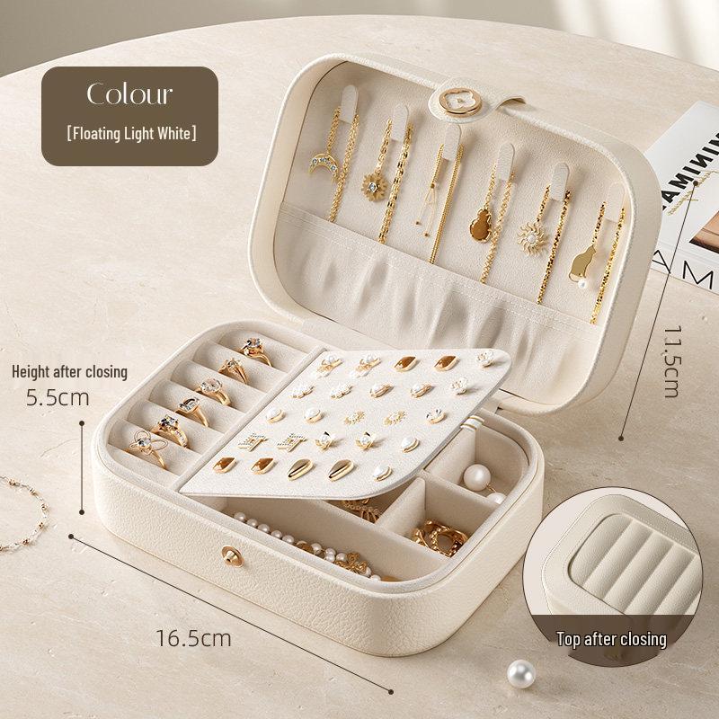 

2025 Vintage-Style High-End Jewelry Storage Box for Ornaments, Earrings, Rings, and Necklaces No Specification