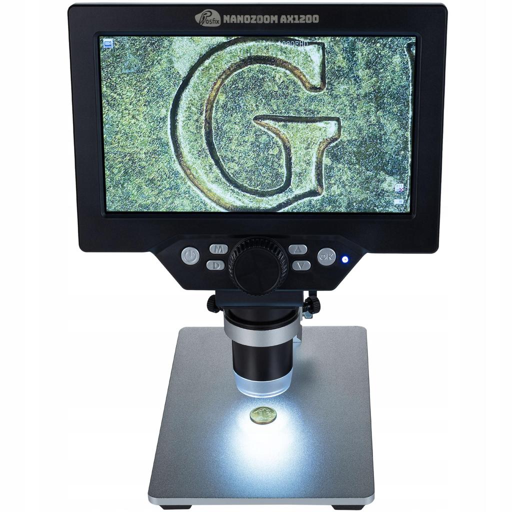 Rosfix NanoPro 8in1 – Professionelles Lötset mit 7"" LCD 1200x Mikroskop | T12 Station | Löt- und Absaugzubehör