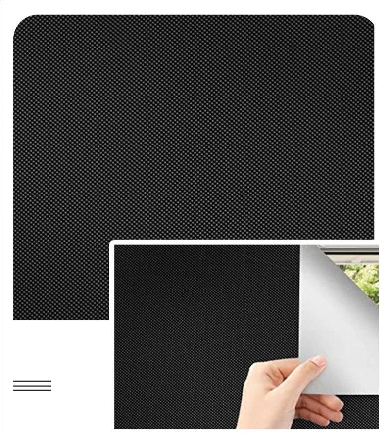 Portable Travel Blackout Curtains, Balcony Curtains, No Punching, DIY, Can Be Cut, Black Full Blackout Adhesive Tape 1.45*2