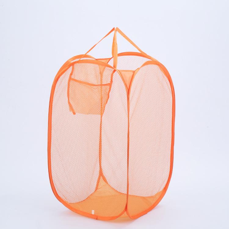 Vaskepose Pop Up Mesh Vasking Sammenleggbar skittentøyskurv Bag Bin Kugleoppbevaring Skitne klær Kutteklær Havballoppbevaring