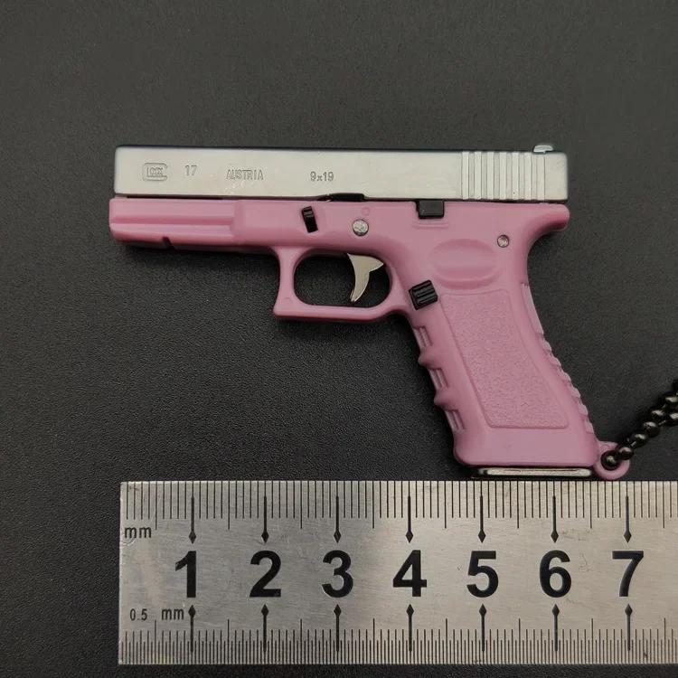 1:3 Mini G17 Metall Spielzeugpistole Modell Legierung Schlüsselanhänger Abnehmbarer Look Real Collection Farbe Beeindruckende Geburtstagsgeschenke für Jungen Erwachsene