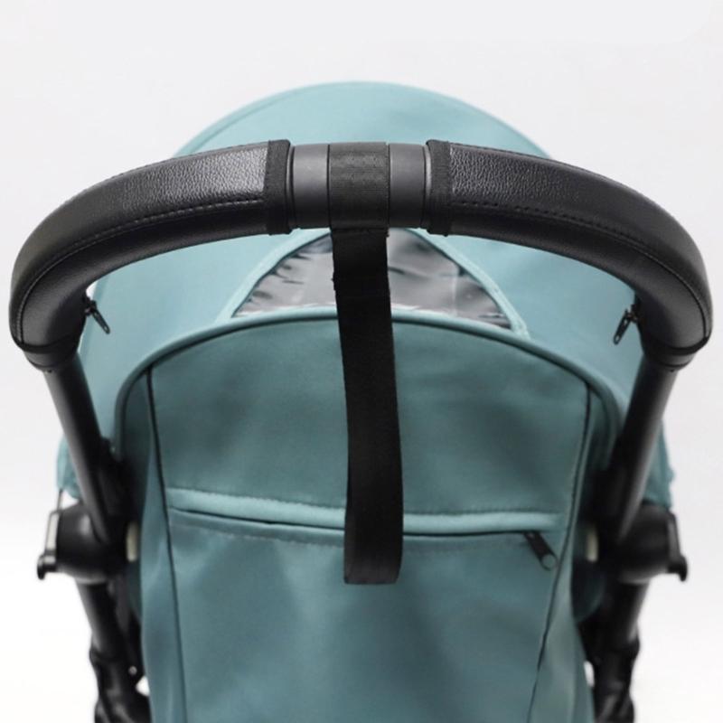 1 Set Baby Strollers Handle Protector Case Wear and Dirt Resistant Hand Grip Sleeve Cover for Most Pram Models
