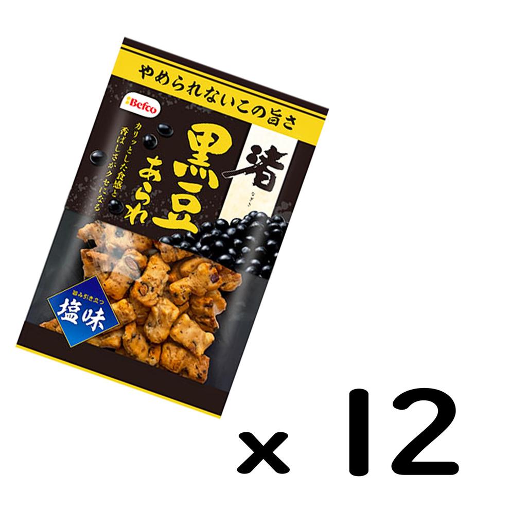 Kuriyama Rice Crackers Black Bean Nagisa Arare 85g X 12 Bags
