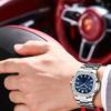 Bangwei Luxury Square Man Quartz Watch Waterproof Luminous Date Men's Watch High Quality Stainless Steel Business Men Watches