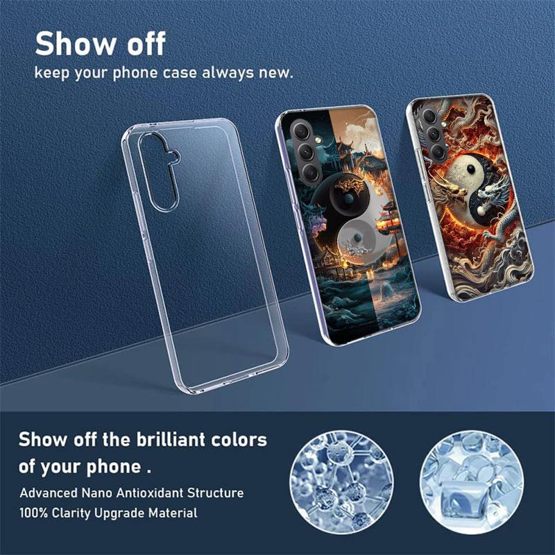Balance of Elements The Eternal Yin-Yang Phone Case for Samsung A17 A37 A57 A07 A16 A26 A36 A56 A06 A02S A12 A22 A32 A52S A04S A