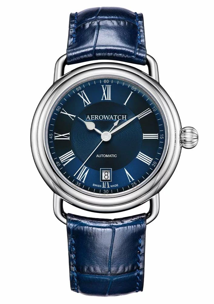 

Mechanical Automatic Date Swiss Made A60900 AA29 Blue [Aero Watch] Men s