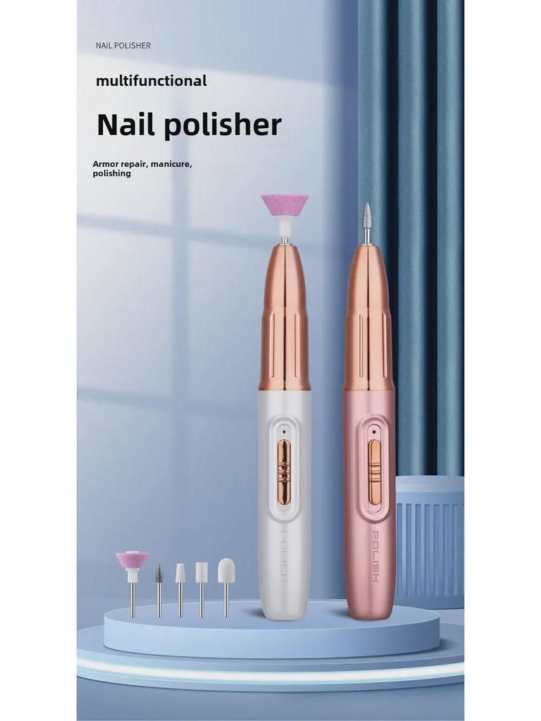 Portable Electric Nail Polish Remover: 5-in-1 Tool for Salon Use
