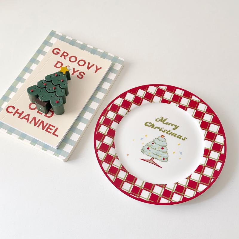Weihnachts-Sonderedition - Retro Französische Keramik Lebkuchen Dessertteller