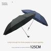 Paradise Umbrella Water Repellent British Style Business Extra-Large Reinforced Umbrella Creative Foldable Plaid Umbrella Double All-Weather Umbrella
