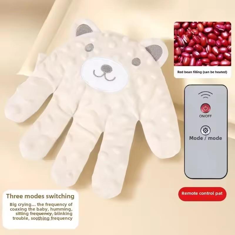 Newborn Electric Simulated Palm Sleep Pillow Baby Startle Prevention Sleep Pad Heated Remote Control Soothing Toy Accessories