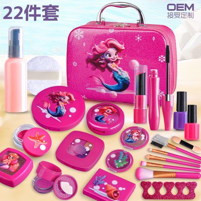 Simulační šperkovnice Dívčí hračka Roční dítě Hračka do domečku Kosmetická dárková krabička 10dílná sada na líčení