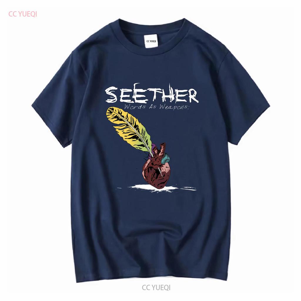 2014 Seether Words As Weapons Concert Band T Shirt Sz XL Vintage Washed Streetwear Graphic Comfortable Stretched Breathable