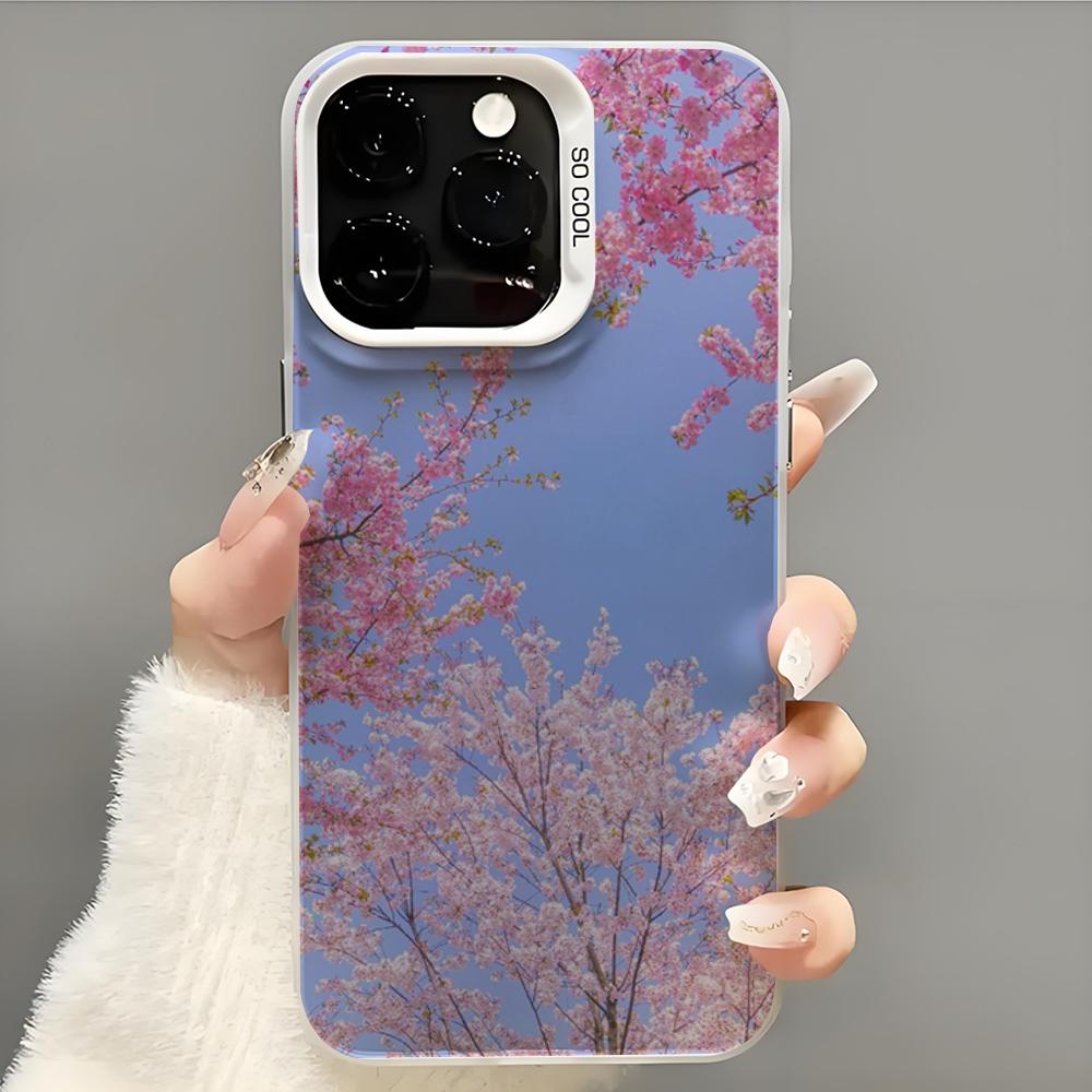 oriental cherry sakura Phone Case  Phone Case For iPhone 14 16 15 11 12 13 Pro Max Mini Plus Shockproof Cover