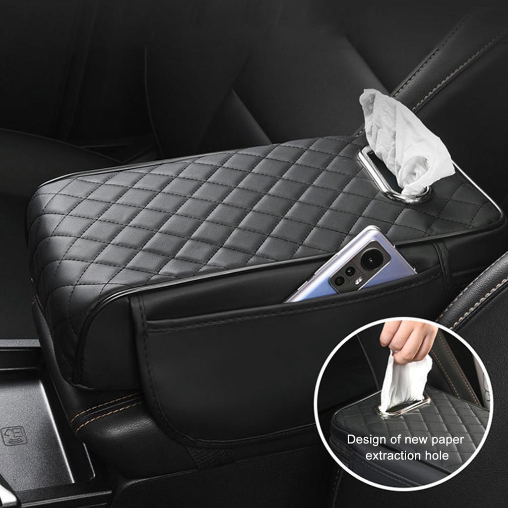 Luxurious Auto Center Console Cushions Ergonomic Car Armrest Cover Car Armrest Cushions for Organized Storage In Car