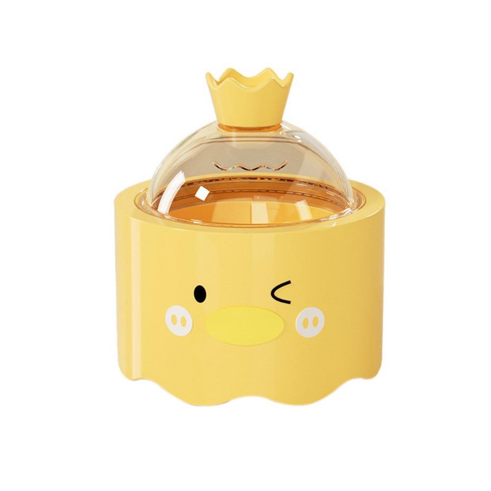 

Ice Making Container Cartoon Duck Ice Cube Molds Plastic Handmade Ice Tray Mold with Lid Whiskey Ice Grid Home жёлтый