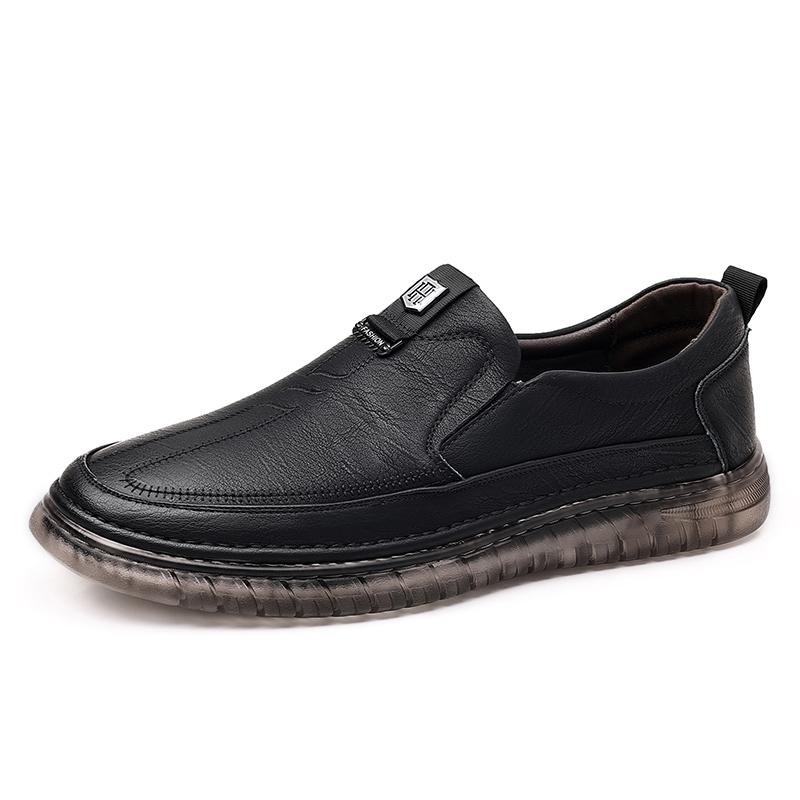 

Новые нескользящие туфли на мягкой подошве для отдыха и вождения, с толстой резиновой подошвой, балетки, уличные, слипоны, повседневные, мужские, для работы, офиса, вождения, кроссовки 38 чёрный