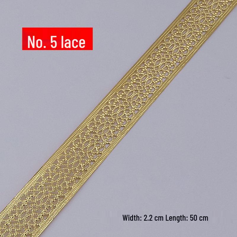 Decorative Wrought Iron Lace Strips In Gold & Silver for Photo Frames