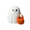 Spooky Halloween Ghost Ornament Collectible Pumpkin Statue Ghost Figurine  for Desktop Decor