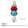Beach Ocean Resort Diy Colored Natural Stone Love Pendant Accessories Gold Plated Jewelry Pendant