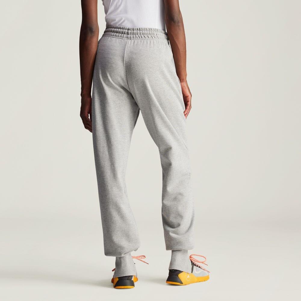 Adidas Stella McCartney Fashionable Comfortable High-Waisted Sports Pants Women Pants Medium-Gray Stone-Pink IW6335